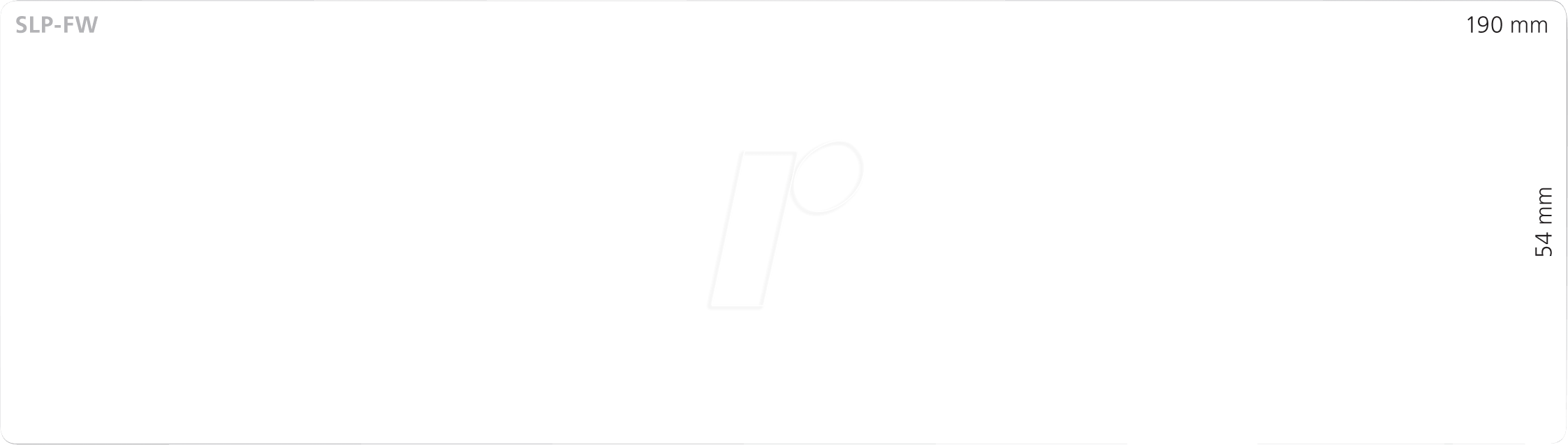 SEIKO SLP-FW - Etikett für Ordner, 54 mm x 190 mm, weiß