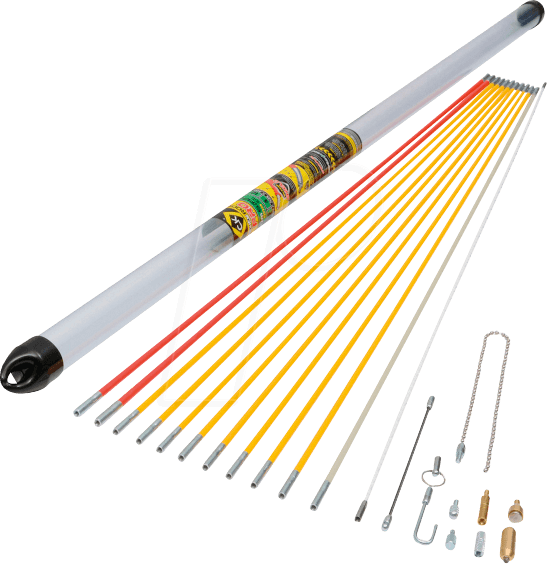 CK T5422 - C.K Einziehstangensatz 12x 1 Meter + Zubehör, MightyRod