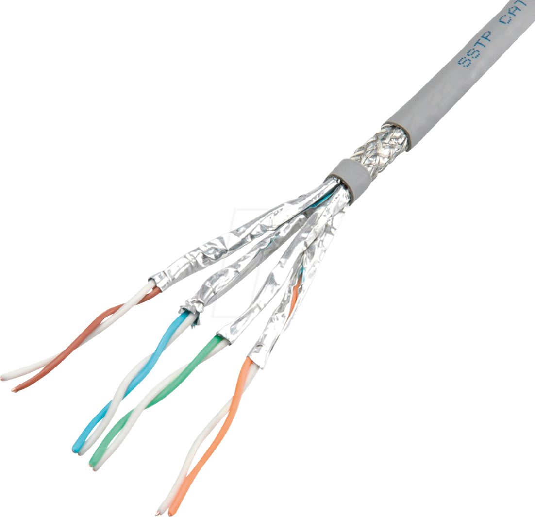 Thumbnail - ROLINE 21150004 - Cat.7 Netzwerkkabel, S/FTP (PiMF), grau, 300 m