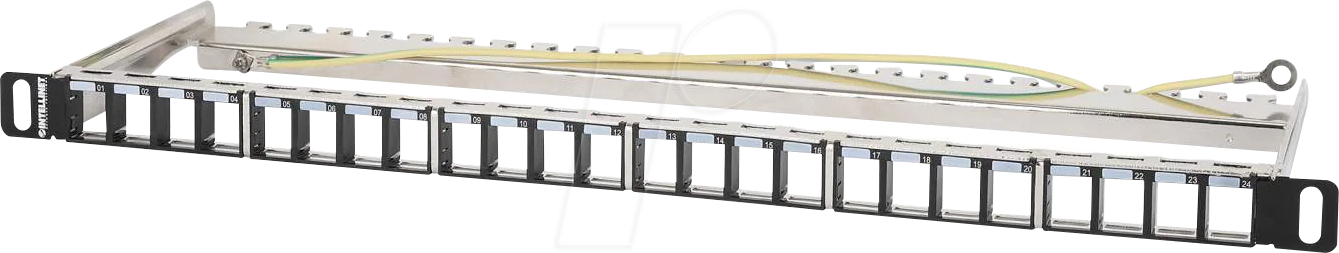 INT 721011 - Patchpanel, 19'', 24-Port, 0,5 HE
