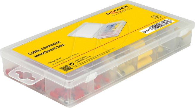 DELOCK 86513 - Kabelverbinder Sortiment Box 170-teilig farbig