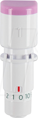 SIL BLADE-1MM - Schneidemesser, stufenlos, mit Halterung