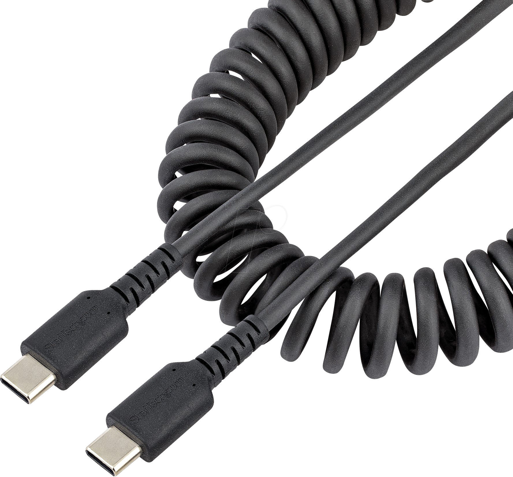 ST R2CCC-50C-USB - Sync- & Ladekabel, USB-C > C, 50 cm, Spiralkabel, schwarz