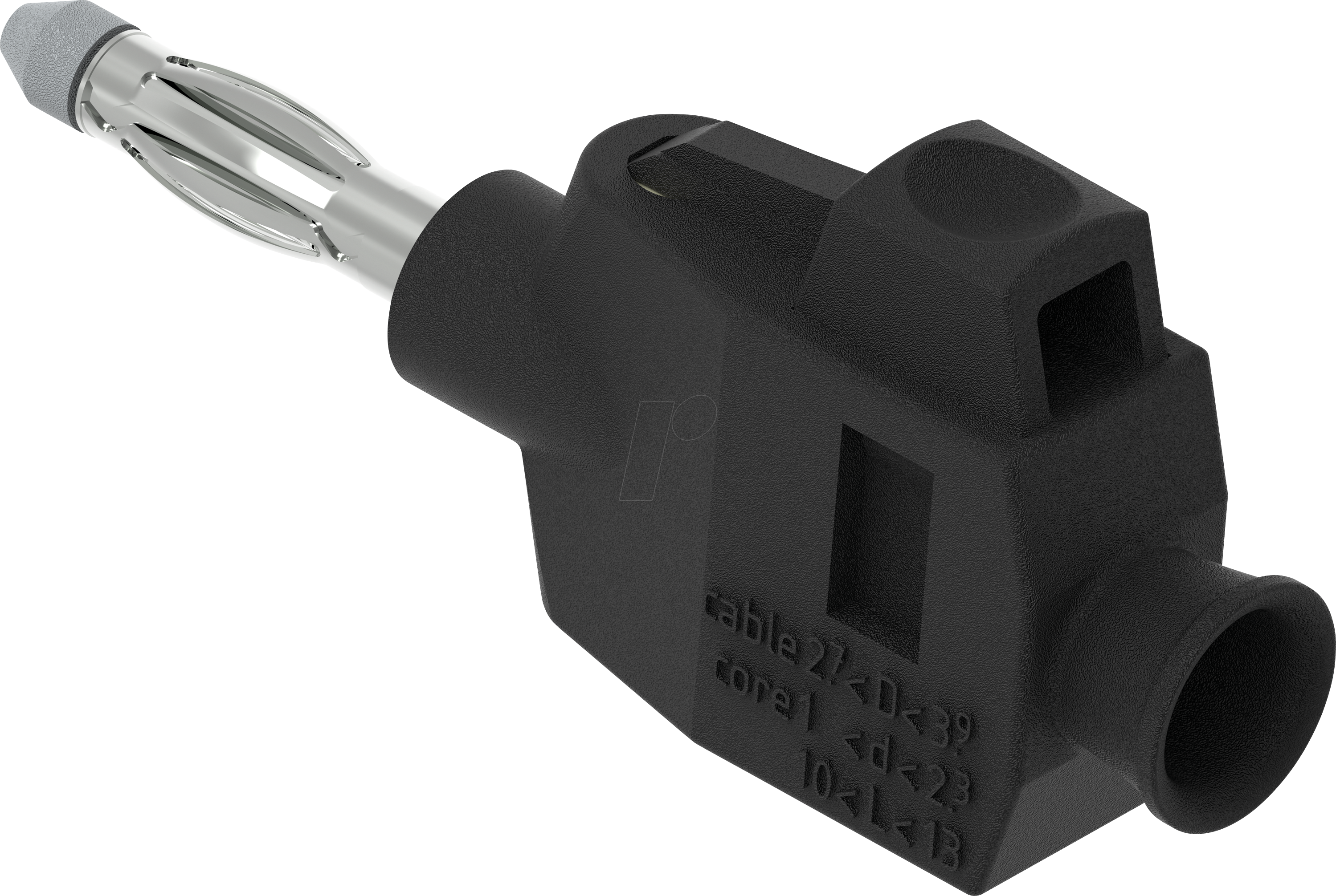 PJP 1064-PRO-SW - Bananenstecker, 4 mm, schwarz
