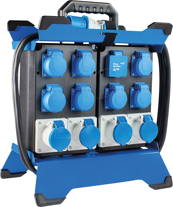 AS-SCHWABE 60935 - Mobiler Stromverteiler STECKY DUO 5