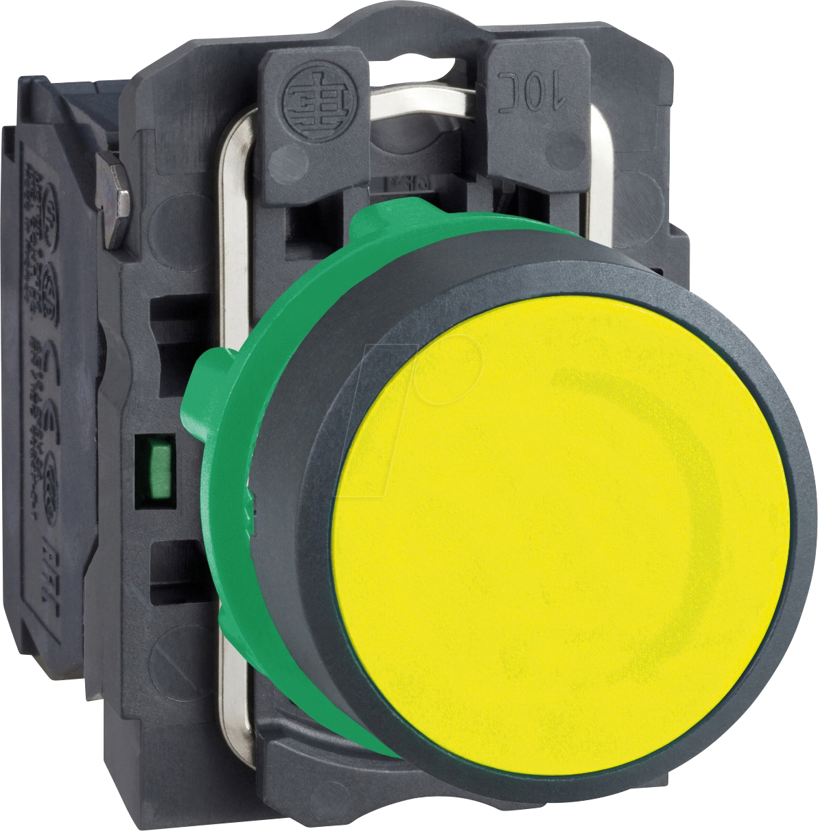 XB5AA51 - Drucktaster, Ø 22 mm, gelb, Kunststoff, Komplettgerät