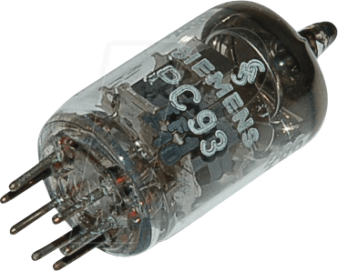 TUBE PC93 - Elektronenröhre, Triode, Miniatur, 7-pol, 300 mA