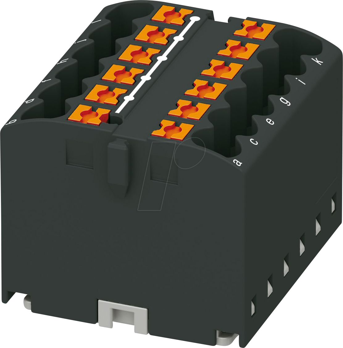 PHOE 3273300 - Verteilerblock PTFIX, 12X2,5, schwarz