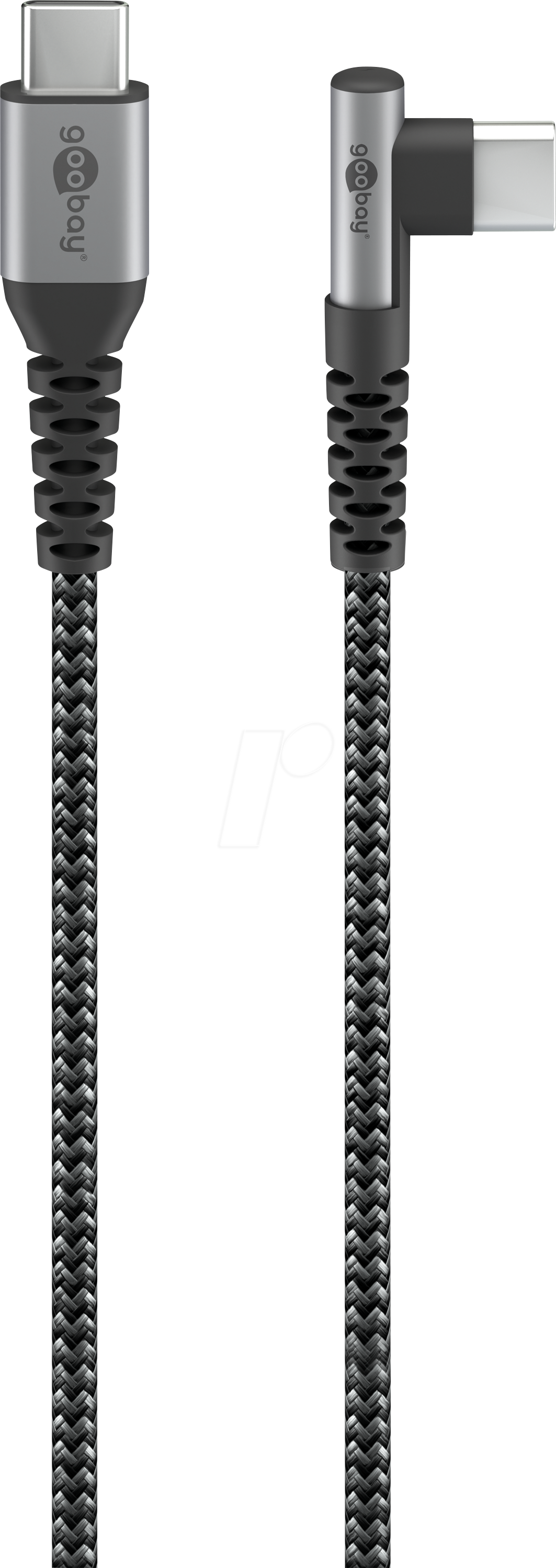GOOBAY 64658 - Daten-/ Ladekabel USB C-Stecker > gewinkelt USB-C, 0,5 m