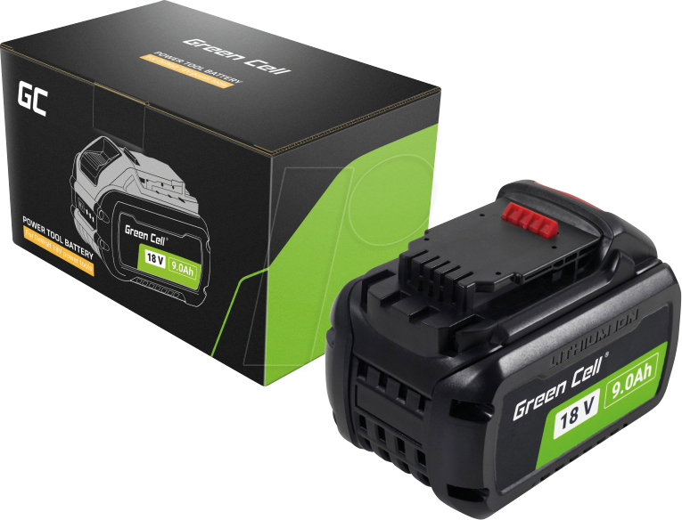 GC PTDW18V9 - Werkzeugakku für DeWalt-Geräte, 18 V, 9Ah