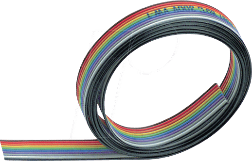 3M 3302/20 - Flachbandkabel, 20 pol, 30 m, mehrfarbig