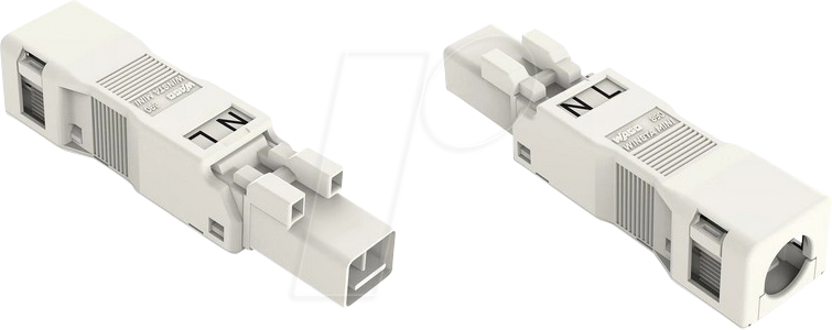 WAGO 890-132 - WINSTA® MINI, Stecker 2-pol, mit Zugentlastungsgehäuse