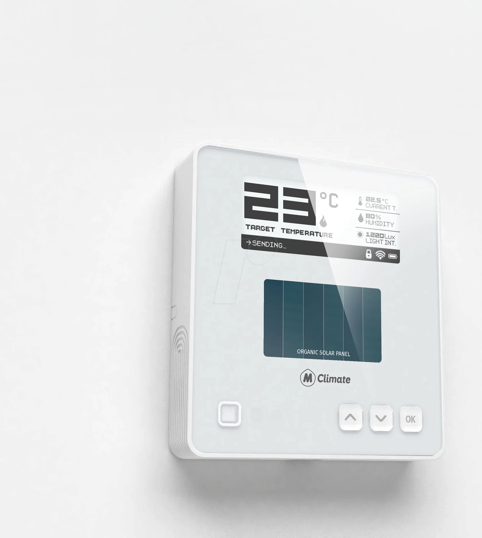MCL WT-01 - LoRaWAN Wandthermostat, E-Ink Display