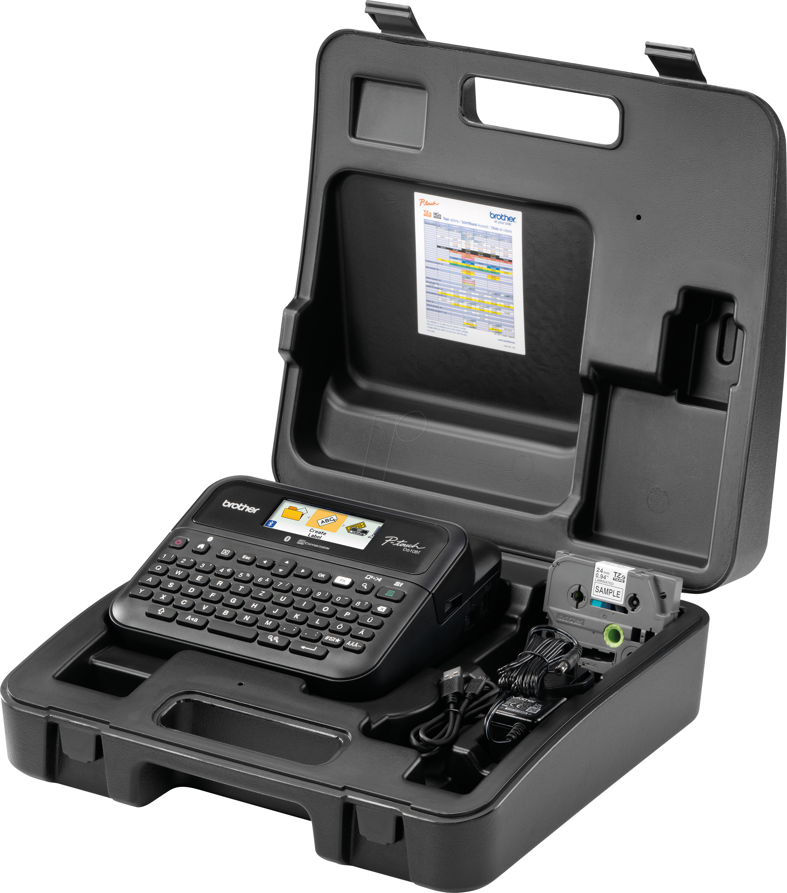 P-TOUCH D610BTVP - Beschriftungsgerät, Tischgerät, USB/Bluetooth