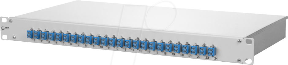 BTR 1502597424-E - OpDAT 19 Zoll, 1HE LWL-Patchfeld, 24x LC-D, blau, OS2