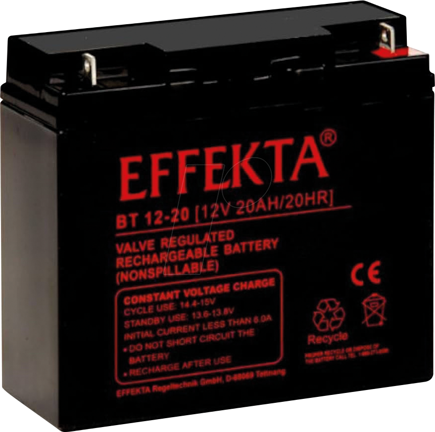 EFKTA BT12-20 - Blei-Vlies-Akku, AGM, 12V, 20 Ah