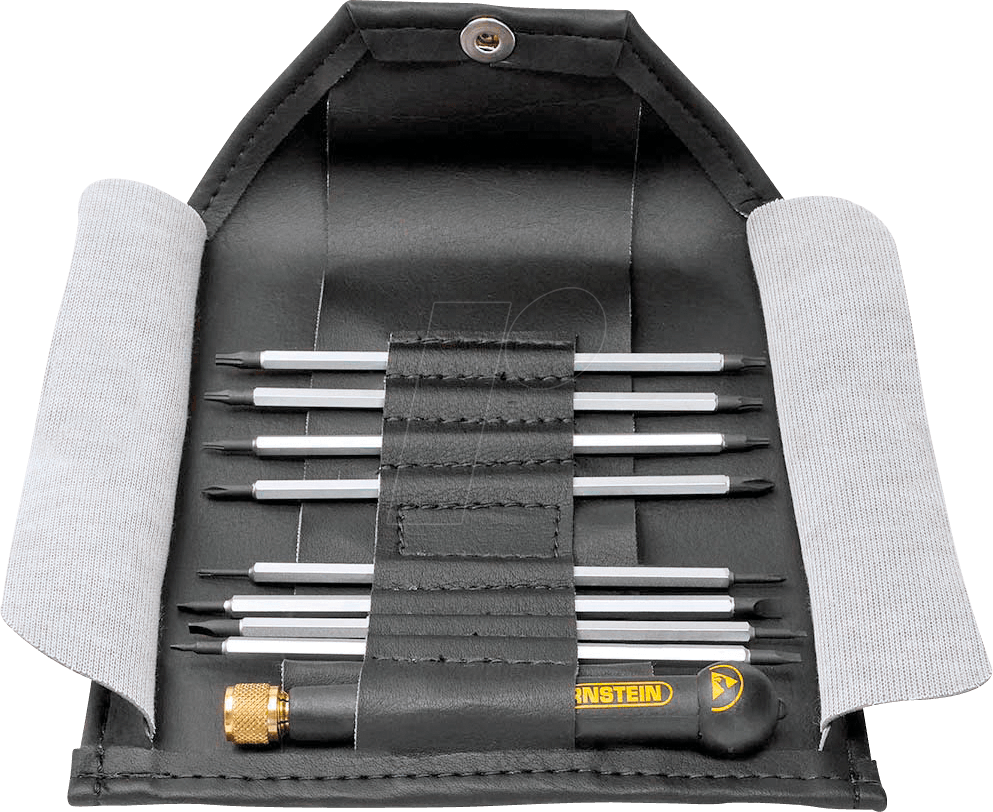 BERN 4 920 - ESD-Schraubendrehersatz, Schlitz, Kreuzschlitz, TORX�®, 9-teilig