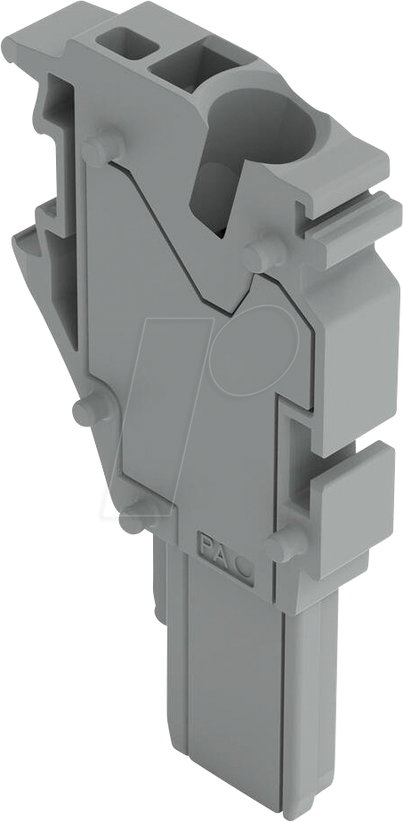 WAGO 2022-171 - 1-Leiter-Federleisten-Mittelmodul, 4 mm², grau