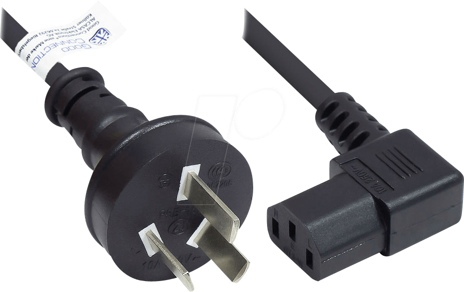 GC P8031-S018 - Netzkabel, CN Stecker, Typ I, 1,8 m, schw, C13 gew, CCC