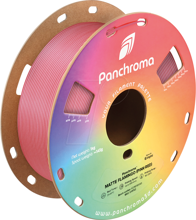 POLYMAKER CA4044 - Filament, Panchroma PLA, Dual Matte Flamingo, 1,75 mm, 1 kg
