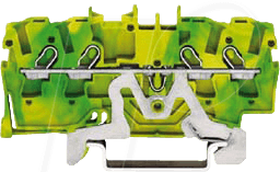 WAGO 2002-1407 - Durchgangsklemme, 4-Leiter, Ø 0,25 - 2,5 mm
