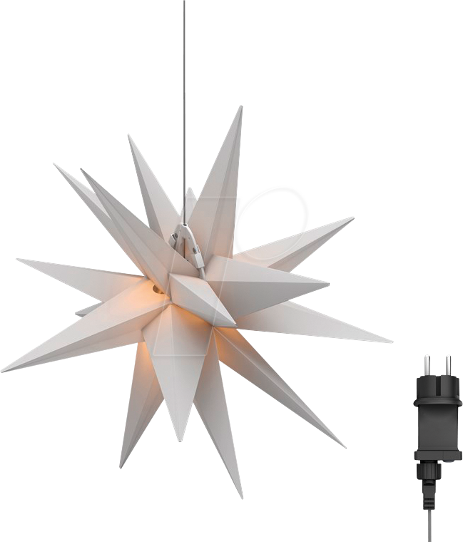 GB 64789 - LED-Weihnachstsstern, 3D, Ø 56 cm, 4,5 V Außentrafo