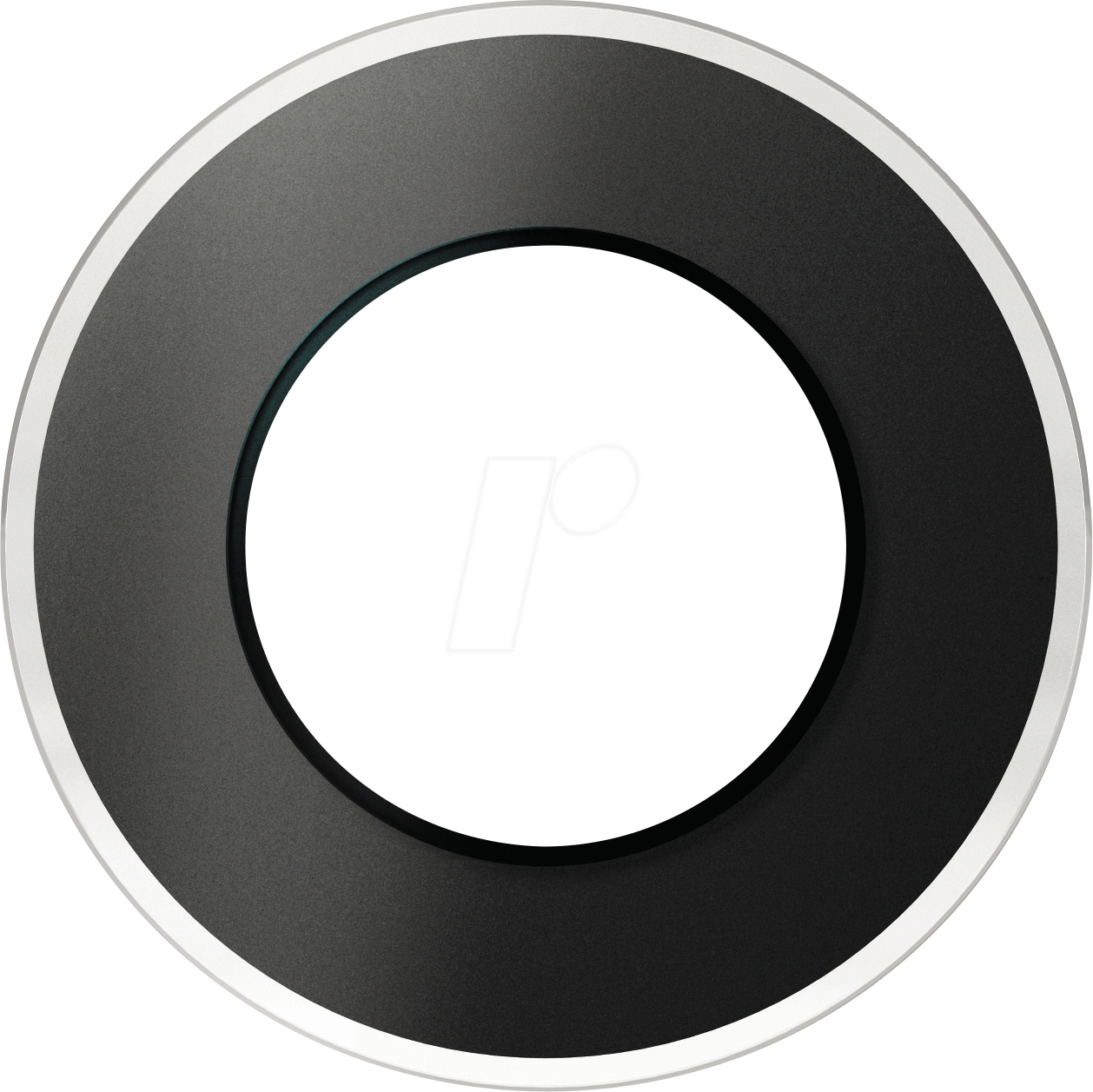 ELSO WDE011426 - Glasrahmen, 1-fach, schwarz, rund, Renova, Retro-Design