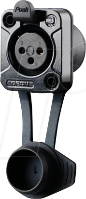 REAN RRX3F-Z - XLR-Chassisbuchse, 3-pol, IP65