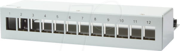 LOGILINK NK4052 - Stahlgehäuse für 12 Keystone Module