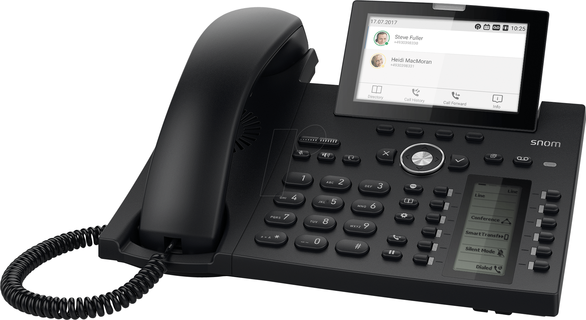 SNOM D385 - VoIP Telefon, schnurgebunden, schwarz