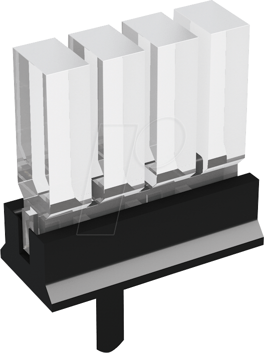 MEN 1296.4114 - Lichtleiter, SMD, 4-fach 7,7mm, 3x2mm, stehend