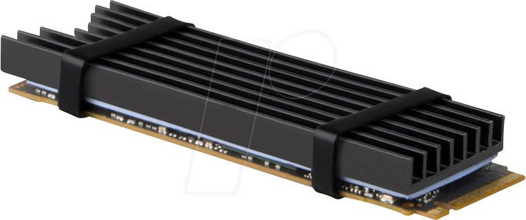 AXG CLR-M2L6 - Kühlkörper für M.2 SSD 2280, 6 mm, schwarz