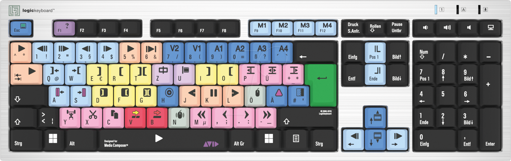 LKB-MCOM4AJPUDE - Tastatur, USB, für Avid Media Composer