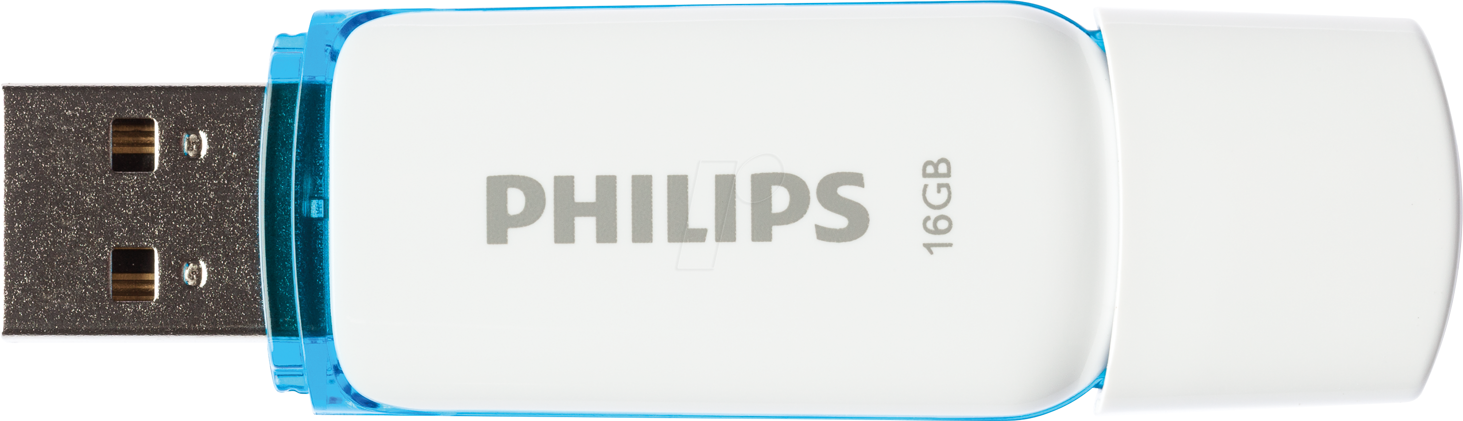 PHI FM16FD70B - USB-Stick, USB 2.0, 16 GB, Snow Edition Ocean Blue