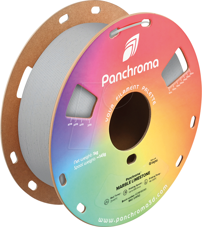POLYMAKER CA4060 - Filament, Panchroma PLA, Marble Limestone, 1,75 mm, 1 kg
