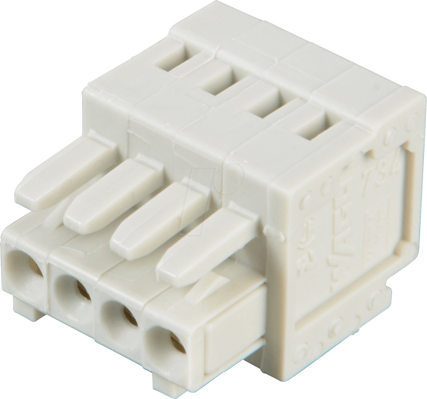 WAGO 734-104 - CAGE-CLAMP Federleiste, Mini, RM 3,5, 4-polig