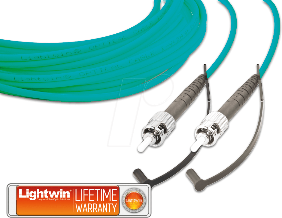 LSP-50 ST-ST3OM3 - Simplex LWL Patchkabel, MM OM3, ST - ST, 3 m