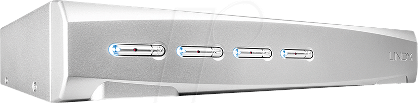 LINDY 39305 - 4-Port KVM Switch, DisplayPort