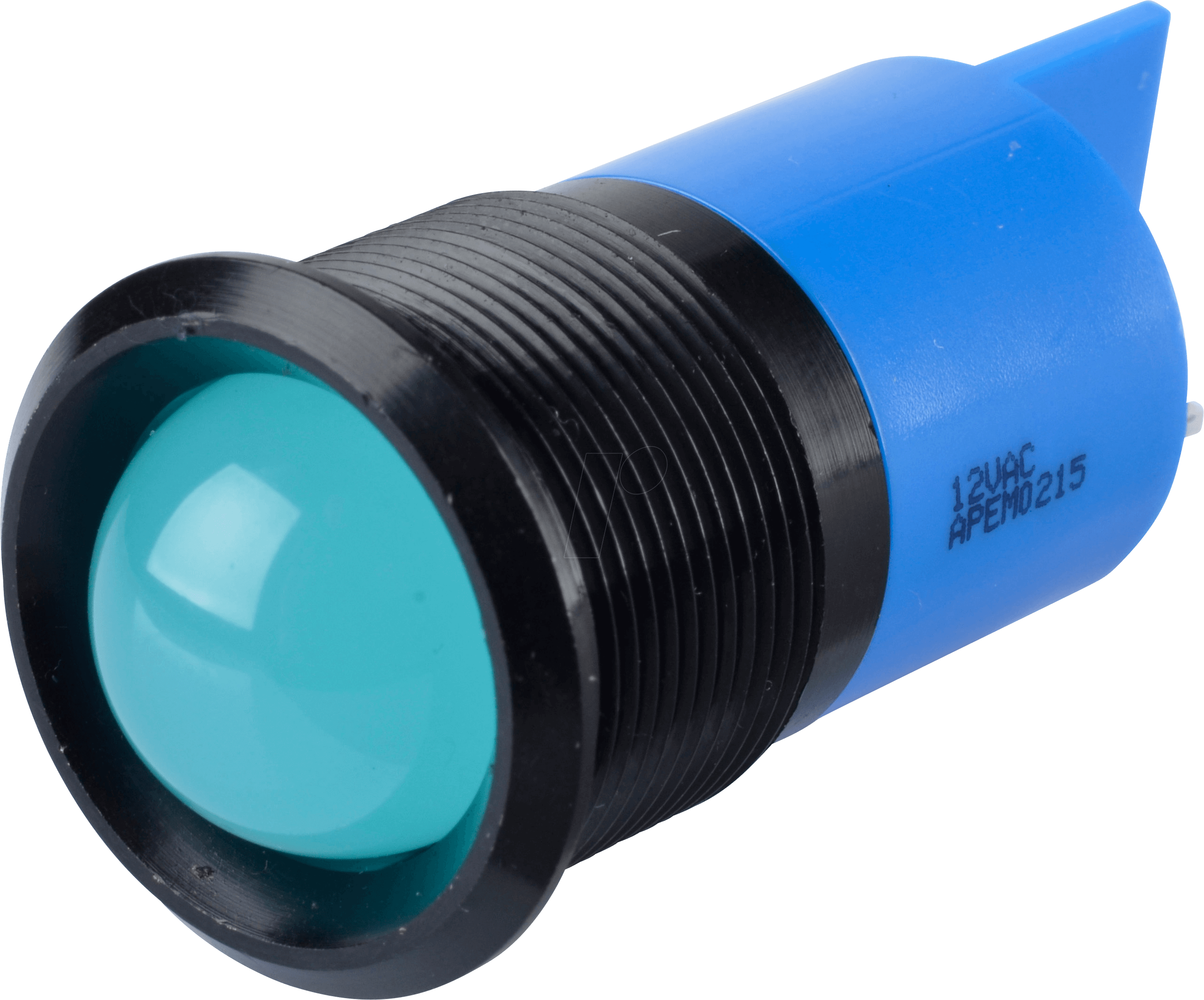 APM Q22P1B B12AE - LED-Signalleuchte, blau, 12 V, Ø 22 mm, vorstehend, FASTON