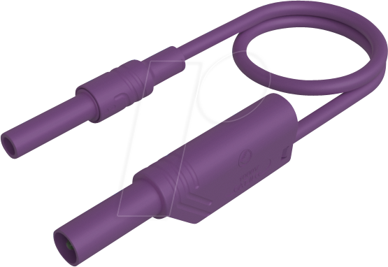 MAL S WSB 100 VI - Messleitung, 2,5 mm², 1,00 m, violett, gesichert, stapelbar
