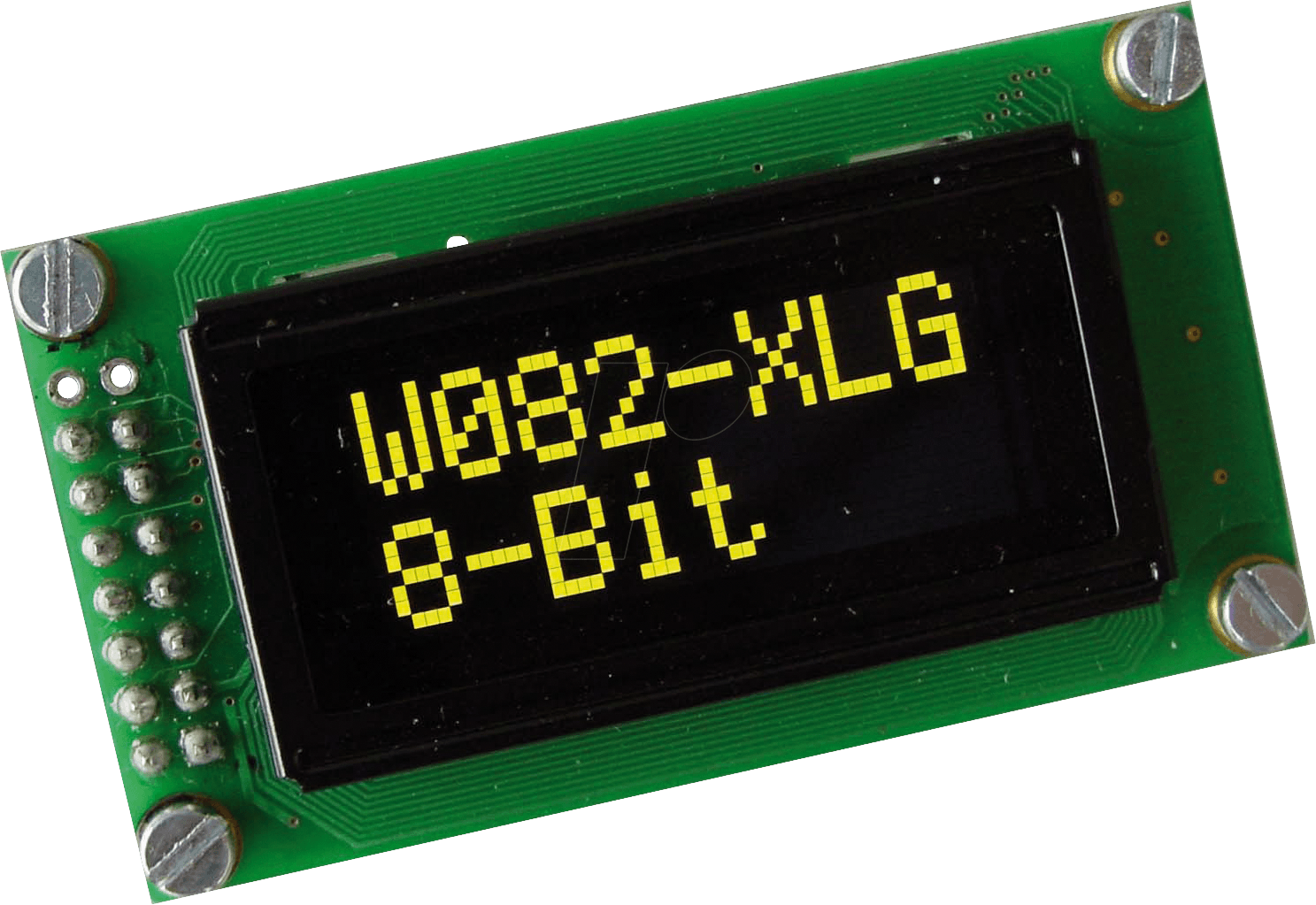 EA W082-XLG - Display OLED, 2x8, 58x32mm, gelb