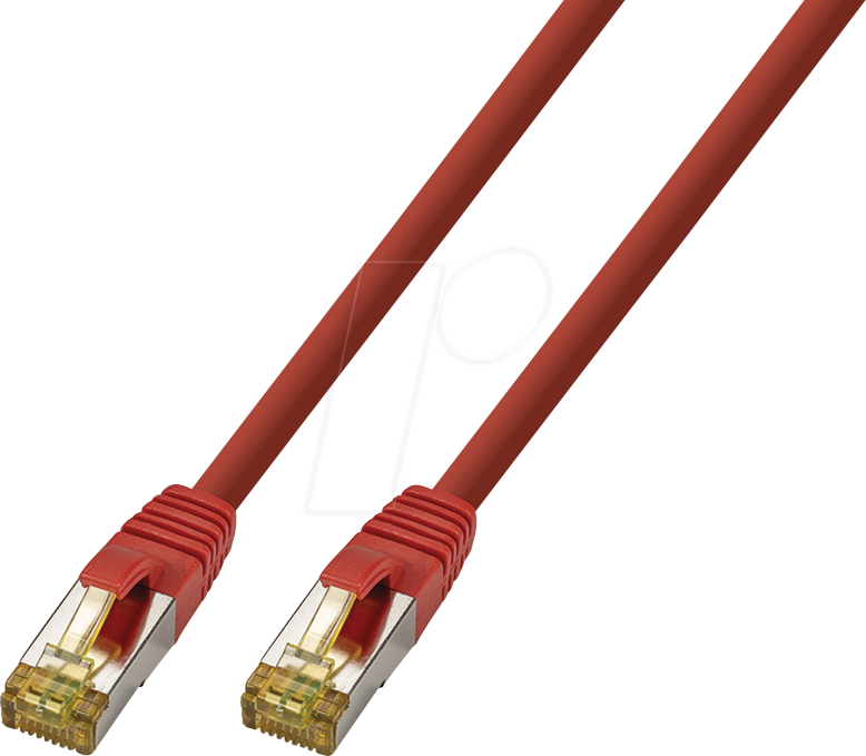 TTL 1852HF-10,0M - Patchkabel, Cat.6a, S/FTP, 10 m rot