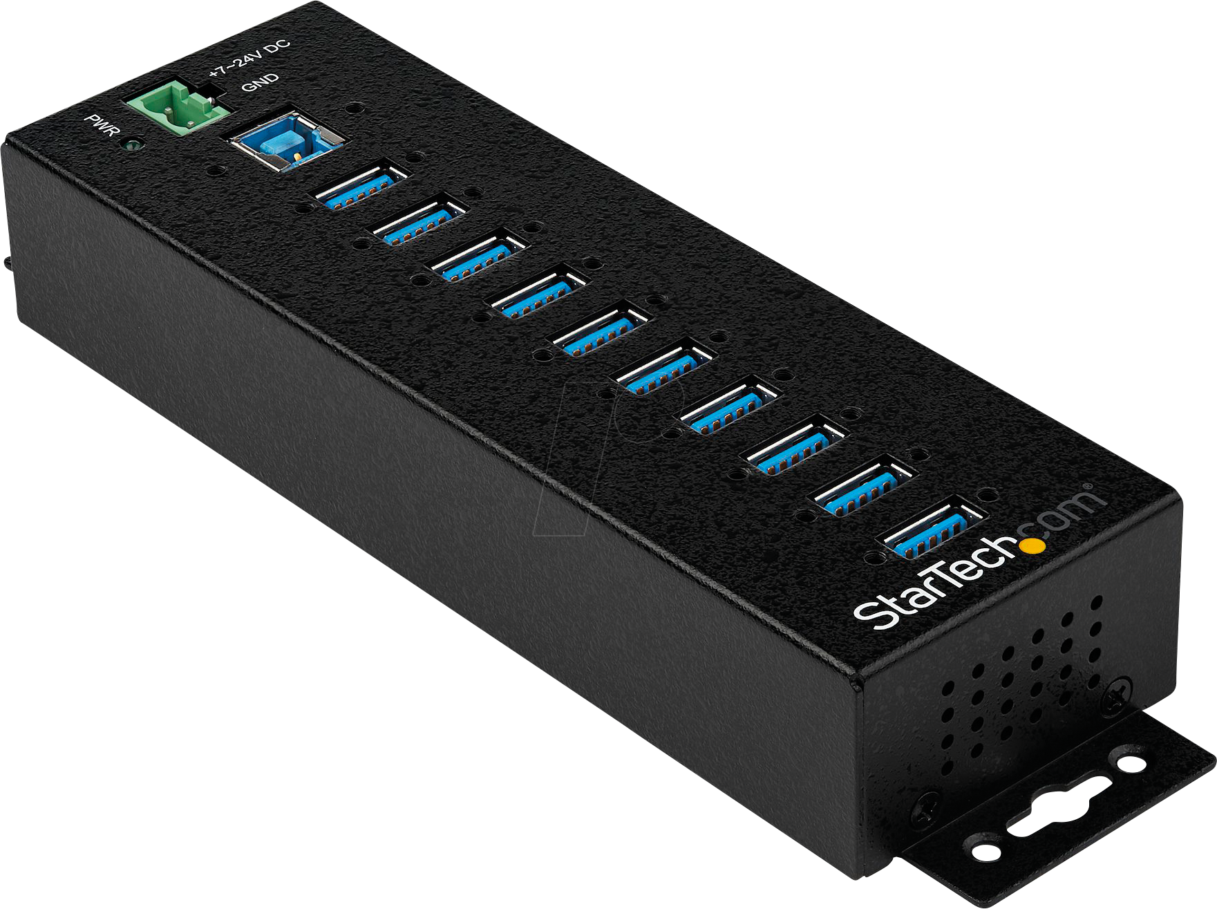ST HB30A10AME - USB 3.0 Hub, 10 Port, DIN-Halterung, ESD, mit Netzteil