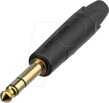 NEUTRIK NP3XX-AU - Klinkenstecker 3-polig, 6,35 mm, schwarz
