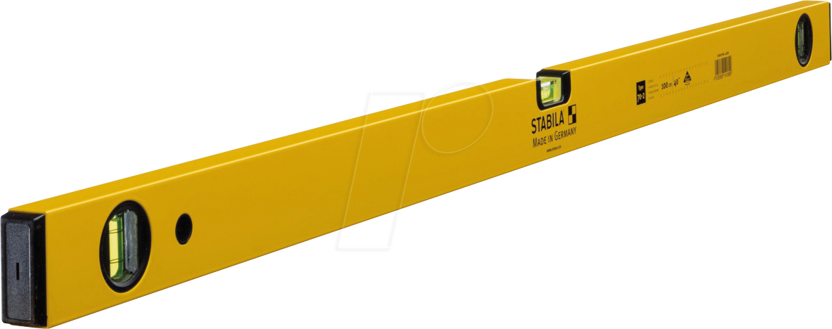 Thumbnail - STABILA 14189 - Wasserwaage mit 2 Vertikal-Libellen, Type 70-2, 1000 mm