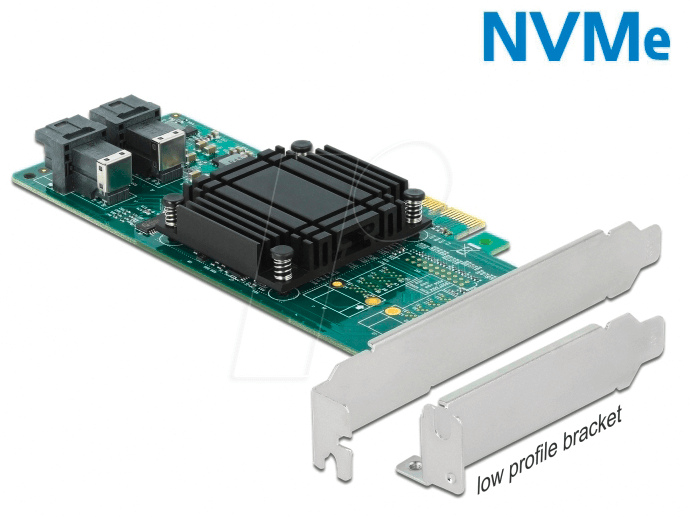 DELOCK 90438 - PCIe 3.0 x8 > 2x SFF-8643 NVMe