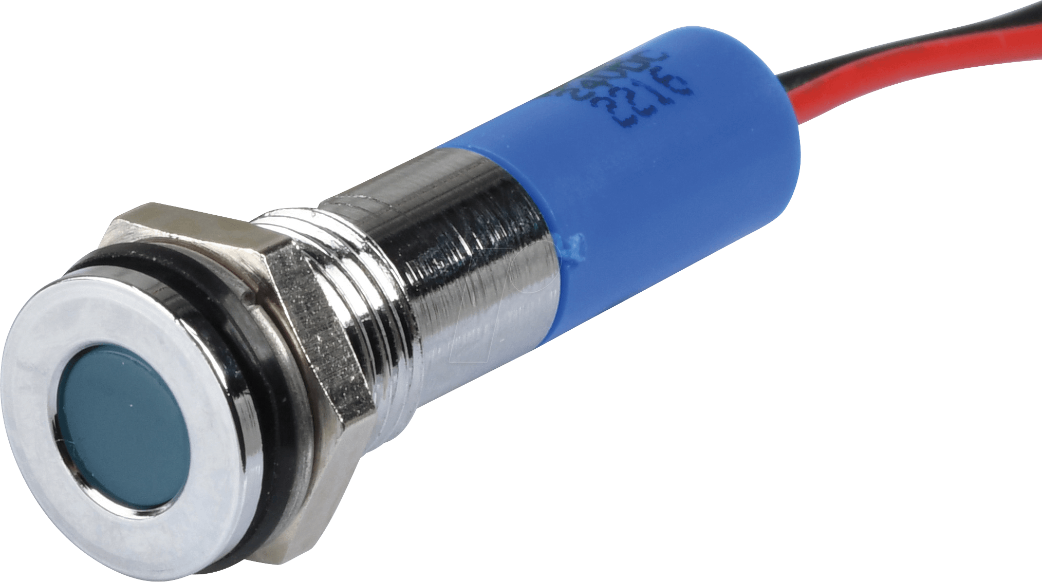 APM Q8F3C B24E - LED-Signalleuchte, blau, 24 V, Ø 8 mm, bündig, bedrahtet