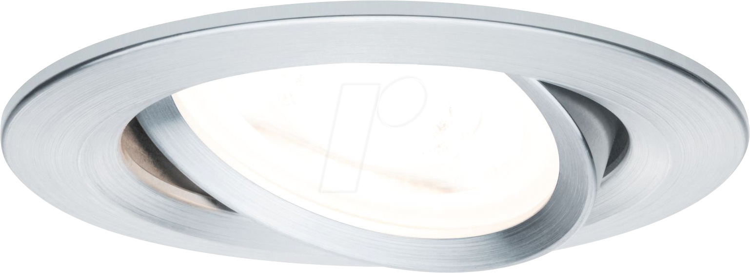 PLM 93432 - Einbauleuchte Nova, GU10, 6,5 W, 2700 K, 50°, rund, alu
