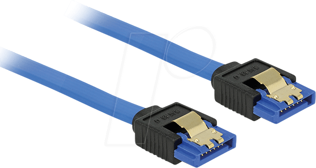 DELOCK 84980 - SATA 6 Gb/s Buchse gerade > SATA Buchse, gerade 70 cm blau