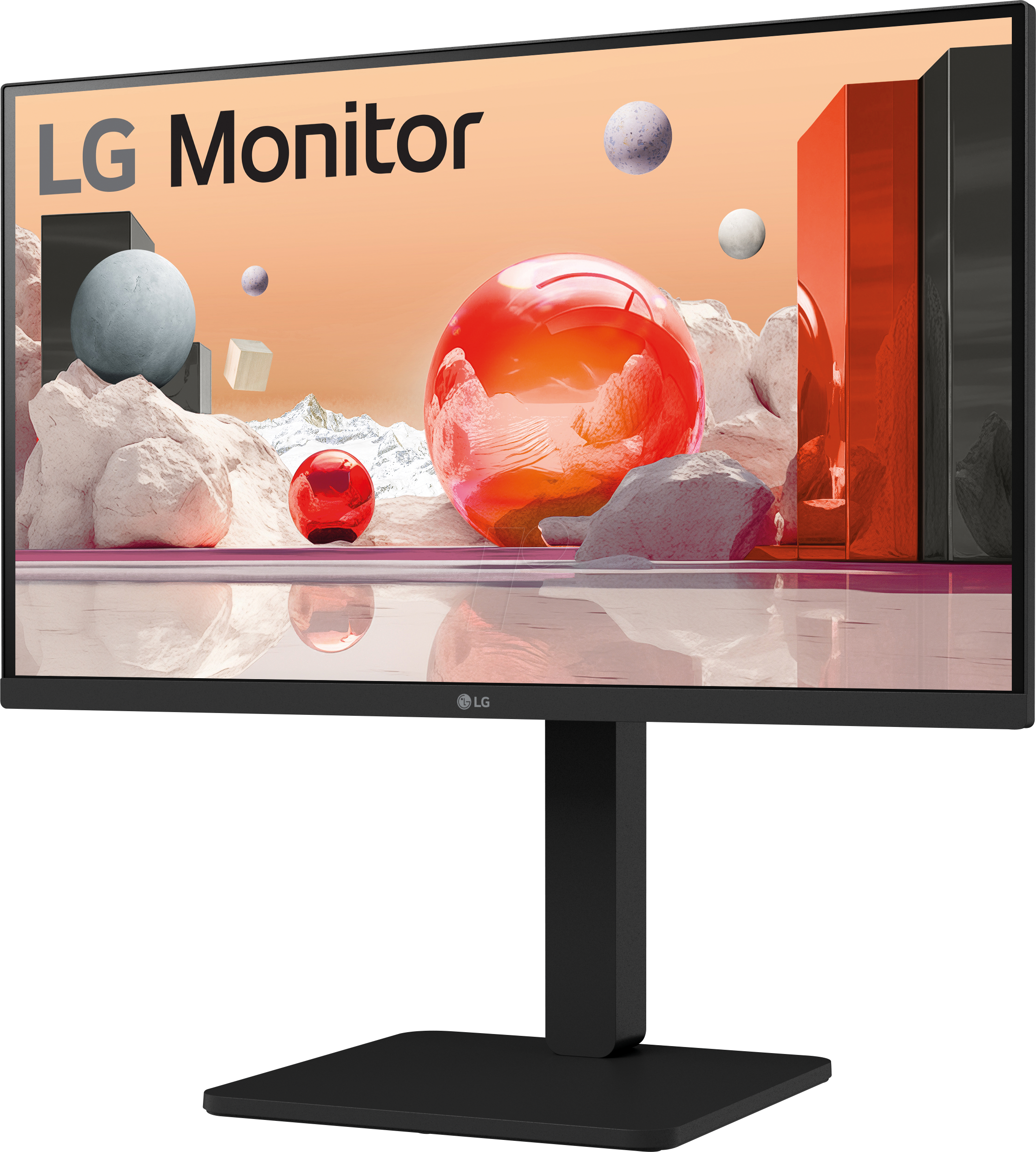 LG 24BA560-B - 60cm Monitor, 1080p, USB, Lautsprecher, Pivot